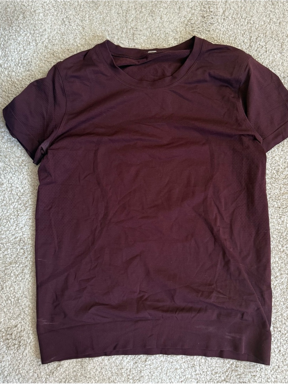 Lululemon Women's Crewneck Tee - Deep Plum